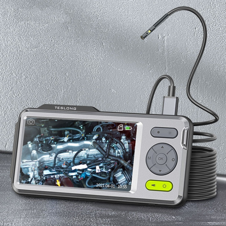 TESLONG NTS500B 5 inch 5mm Dual Lens HD Endoscope 200W Pixel Industrial Endoscope - free shipping - PMC TechLife - Order now!