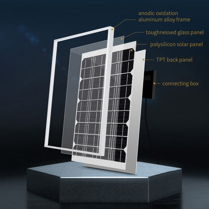 Waveshare High Conversion Efficiency 18V 10W Solar Panel - Modules Expansions Accessories by WAVESHARE | Online Shopping South Africa | PMC Jewellery | Buy Now Pay Later Mobicred