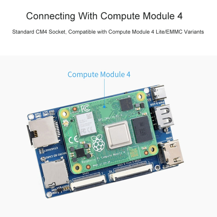Waveshare Binocular Camera Base Board with Interface Expander for Raspberry Pi Compute Module 4 - free shipping - PMC TechLife - Order now!
