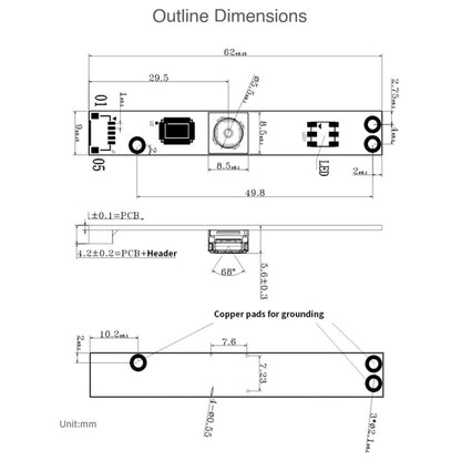 Waveshare OV5640 FF 5MP USB Camera Module, Support 1080P Video Recording - Modules Expansions Accessories by WAVESHARE | Online Shopping South Africa | PMC Jewellery | Buy Now Pay Later Mobicred