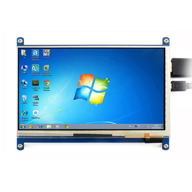 WAVESHARE 7 Inch HDMI LCD (C) 1024��600 Touch Screen  for Raspberry Pi Supports Various Systems - LCD & LED Display Module by PMC TechLife | Online Shopping South Africa | PMC TechLife