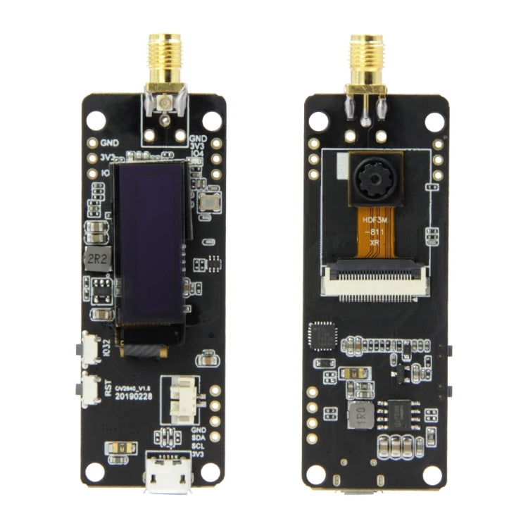 TTGO T-Journal Lens Camera Module OV2640 SMA WiFi 0.91 OLED Development Board with 3dbi Antenna - Module by TTGO | Online Shopping South Africa | PMC Jewellery | Buy Now Pay Later Mobicred