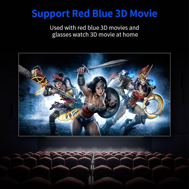 VS626 Android 3500ANSI Lumens 1080*720 Resolution LED+LCD Technology Smart Projector, Support AV / HDMI / SD Card / USB / VGA (Gold) - LED Projector by PMC TechLife | Online Shopping South Africa | PMC TechLife | Buy Now Pay Later Mobicred