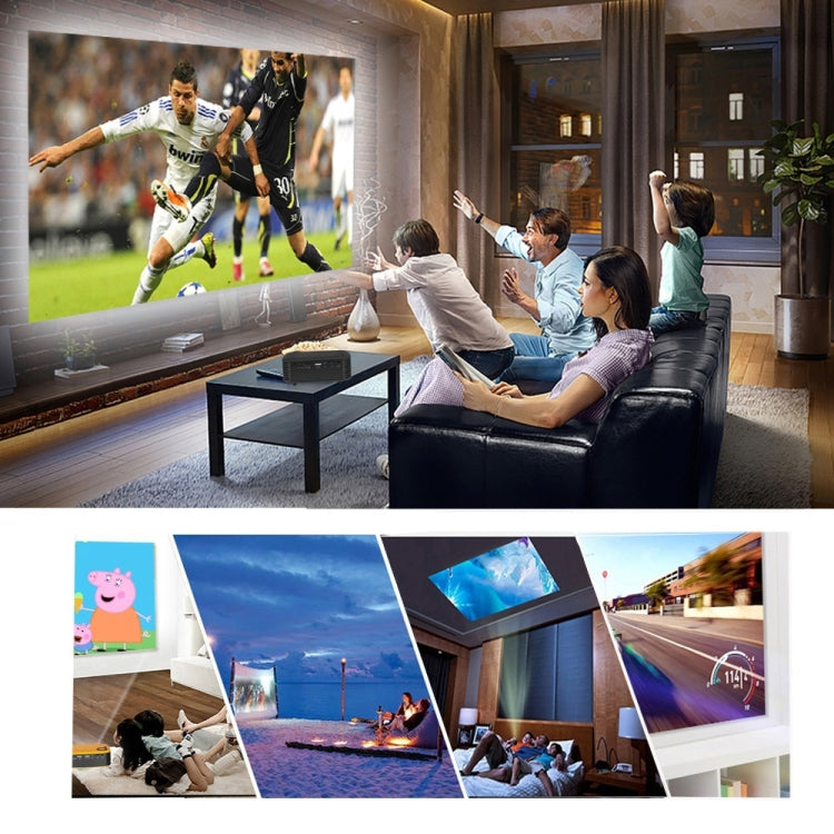 A2000 Portable Projector 800 Lumen LCD Home Theater Video Projector, Support 1080P, AU Plug (Yellow) - LED Projector by PMC TechLife | Online Shopping South Africa | PMC TechLife | Buy Now Pay Later Mobicred