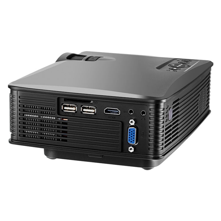 LY-40 1800 Lumens 1280 x 800 Home Theater LED Projector with Remote Control, EU Plug (Black) - LED Projector by PMC TechLife | Online Shopping South Africa | PMC TechLife | Buy Now Pay Later Mobicred