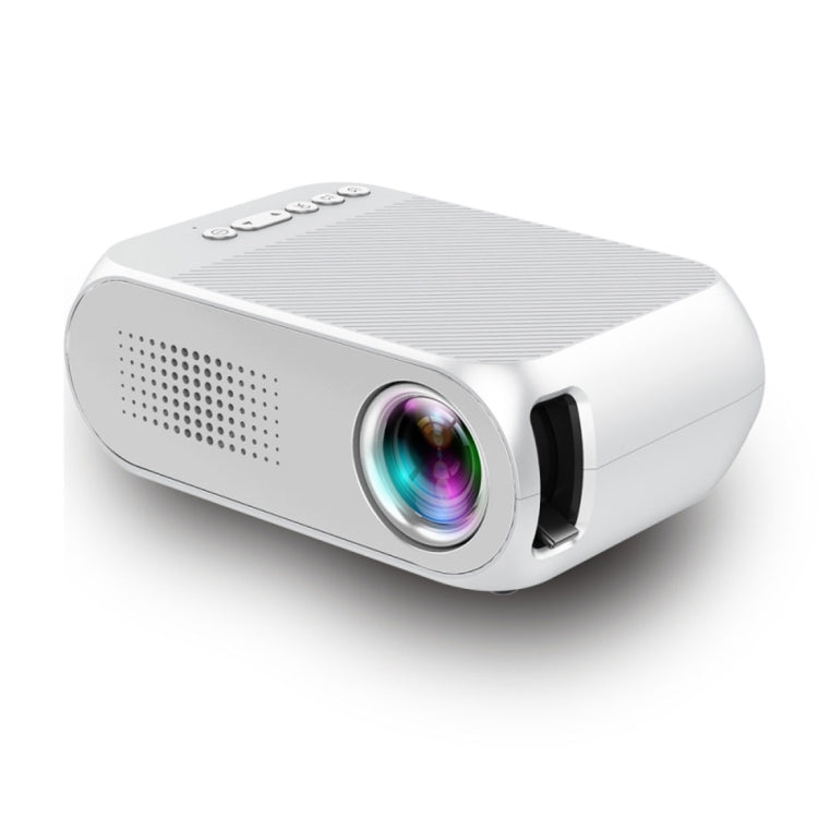 YG320 320*240 Mini LED Projector Home Theater, Support HDMI & AV & SD & USB(White) - Mini Projector by PMC Jewellery | Online Shopping South Africa | PMC Jewellery | Buy Now Pay Later Mobicred