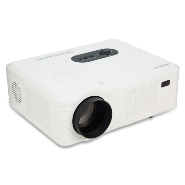 CL720 3000LM 1280x800 Home Theater LED Projector with Remote Controller, Support HDMI, VGA, YPbPr, Video, Audio, TV, USB Interfaces(White) - free shipping - PMC TechLife - Order now!