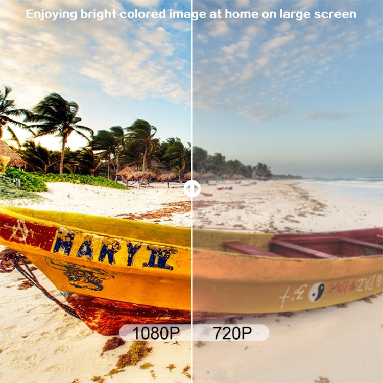Cheerlux C9 1920x1080P HD Same Screen Smart Projector, Support HDMI x 2 / USB x 2 / VGA / AV (Black) - LED Projector by Cheerlux | Online Shopping South Africa | PMC TechLife | Buy Now Pay Later Mobicred