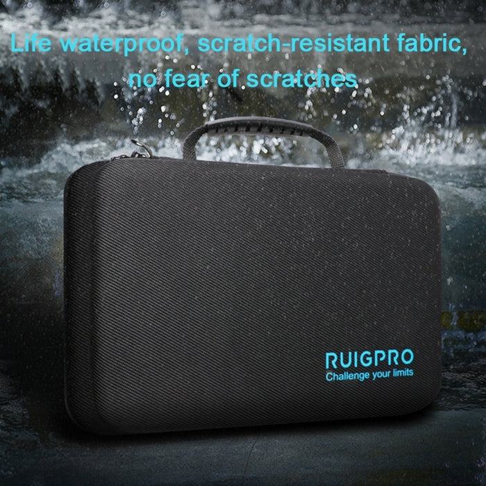 RUIGPRO Shockproof Waterproof Portable Case Box for DJI Osmo Action, Size: 28cm x 19.7cm x 6.8cm(Black) - Case & Bags by RUIGPRO | Online Shopping South Africa | PMC TechLife | Buy Now Pay Later Mobicred
