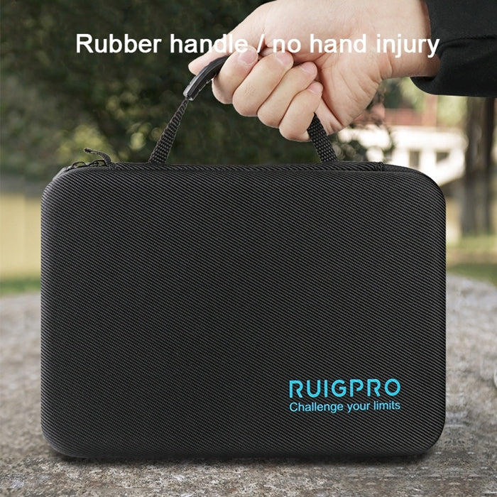 RUIGPRO Shockproof Waterproof Portable Case Box for DJI Osmo Action, Size: 28cm x 19.7cm x 6.8cm(Black) - Case & Bags by RUIGPRO | Online Shopping South Africa | PMC TechLife | Buy Now Pay Later Mobicred