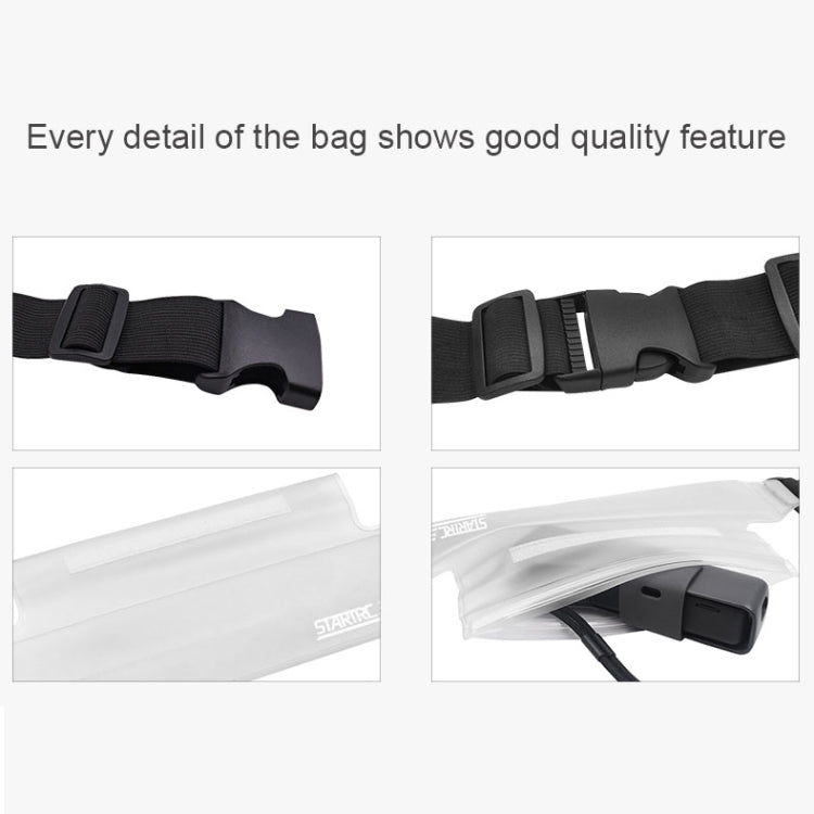 STARTRC Portable Frosted Transparent Waterproof Waist Pack Storage Bag for DJI Osmo Pocket / Action - Case & Bags by STARTRC | Online Shopping South Africa | PMC Jewellery | Buy Now Pay Later Mobicred