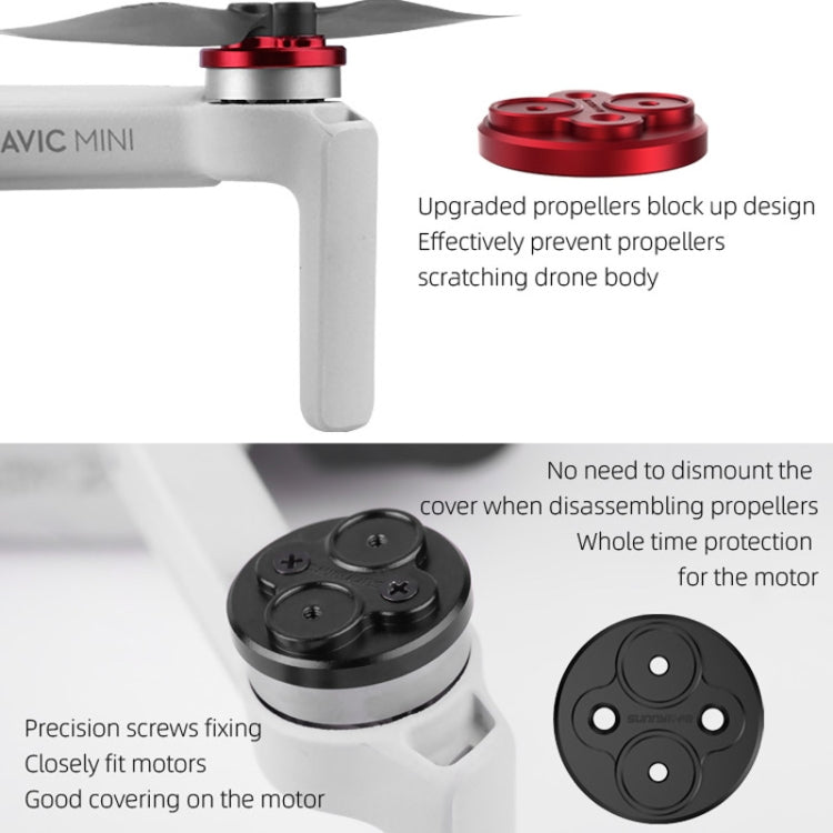 4 PCS Sunnylife Motor Metal Protection Cover for DJI Mavic Mini 1 / Mini 4K / DJI Mini 2 SE(Black) - Other by Sunnylife | Online Shopping South Africa | PMC TechLife | Buy Now Pay Later Mobicred