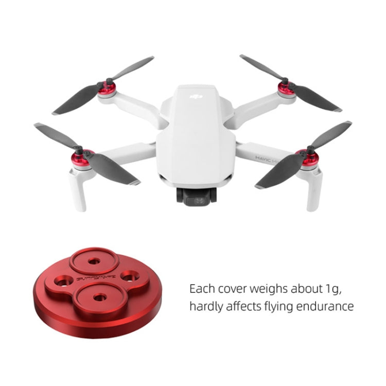 4 PCS Sunnylife Motor Metal Protection Cover for DJI Mavic Mini 1 / Mini 4K / DJI Mini 2 SE(Red) - Other by Sunnylife | Online Shopping South Africa | PMC TechLife | Buy Now Pay Later Mobicred