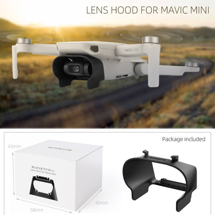 Sunnylife MM-Q9264 Camera Lens Sunshade Anti-glare Hood for DJI Mavic mini (Black) - Lens Hood by Sunnylife | Online Shopping South Africa | PMC Jewellery | Buy Now Pay Later Mobicred
