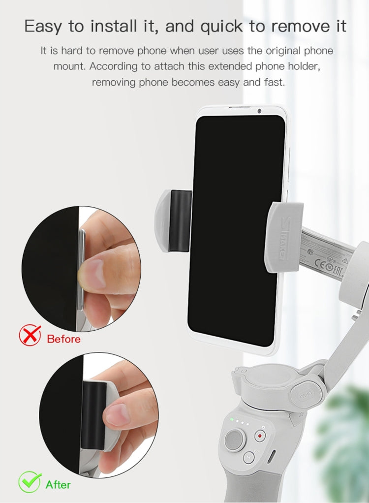 STMAKER Handheld Gimbal Quick Release Magnetic Buckle Clamp Expansion Bracket for DJI OM4 -  by PMC TechLife | Online Shopping South Africa | PMC TechLife | Buy Now Pay Later Mobicred