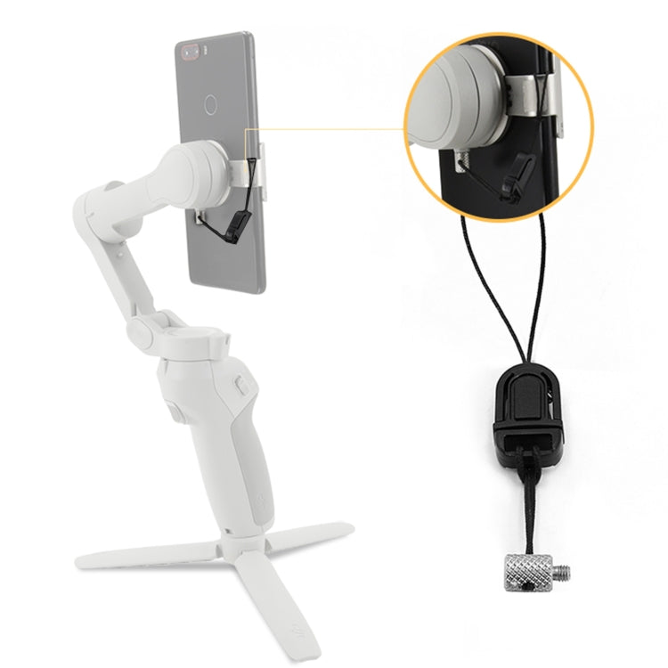 STARTRC Phone Holder Clip Anti-lost Rope Strap Anti-drop for DJI OM4 / Osmo Mobile 3 (Black) -  by STARTRC | Online Shopping South Africa | PMC TechLife | Buy Now Pay Later Mobicred