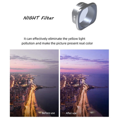 JSR NIGHT Light Pollution Reduction Lens Filter for DJI FPV, Aluminum Alloy Frame - Lens Accessories by JSR | Online Shopping South Africa | PMC Jewellery | Buy Now Pay Later Mobicred
