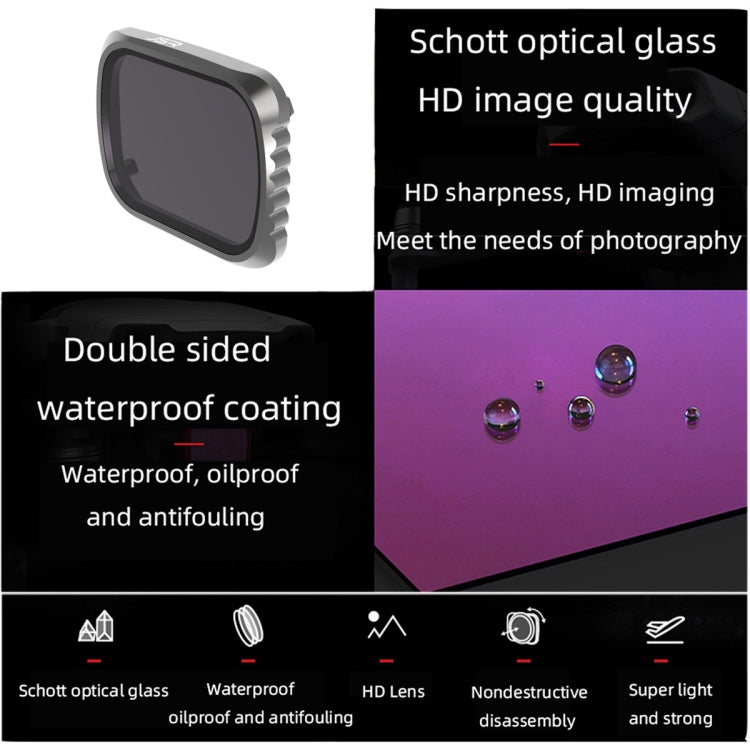JSR KS 4 in 1 UV + CPL + ND16 + ND32 Lens Filter for DJI Air 2S, Aluminum Frame - free shipping - PMC TechLife - Order now!