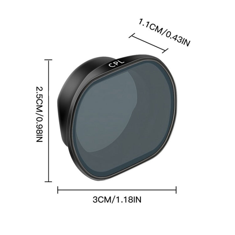 RCSTQ CPL Drone Lens Filter for DJI FPV - Lens Accessories by RCSTQ | Online Shopping South Africa | PMC Jewellery | Buy Now Pay Later Mobicred