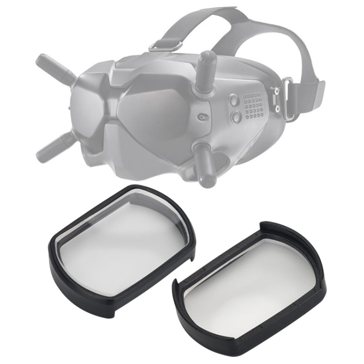 RCSTQ 2 PCS 400 Degree Myopia Glasses Lens Vision Correction Aspherical Lens for DJI FPV Goggles V2 - Lens Accessories by RCSTQ | Online Shopping South Africa | PMC TechLife | Buy Now Pay Later Mobicred