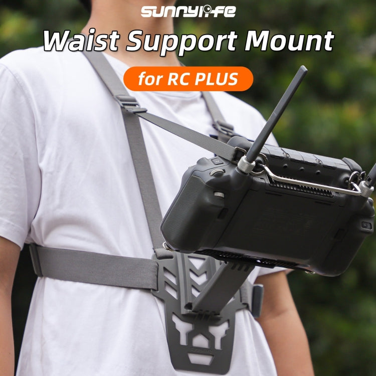 For DJI RC Plus Sunnylife Remote Control Waist Support Bracket Chest Strap (Grey) - free shipping - PMC TechLife - Order now!