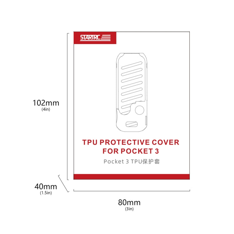 For DJI OSMO Pocket 3 STARTRC Body TPU Cover Case (Black) - free shipping - PMC TechLife - Order now!