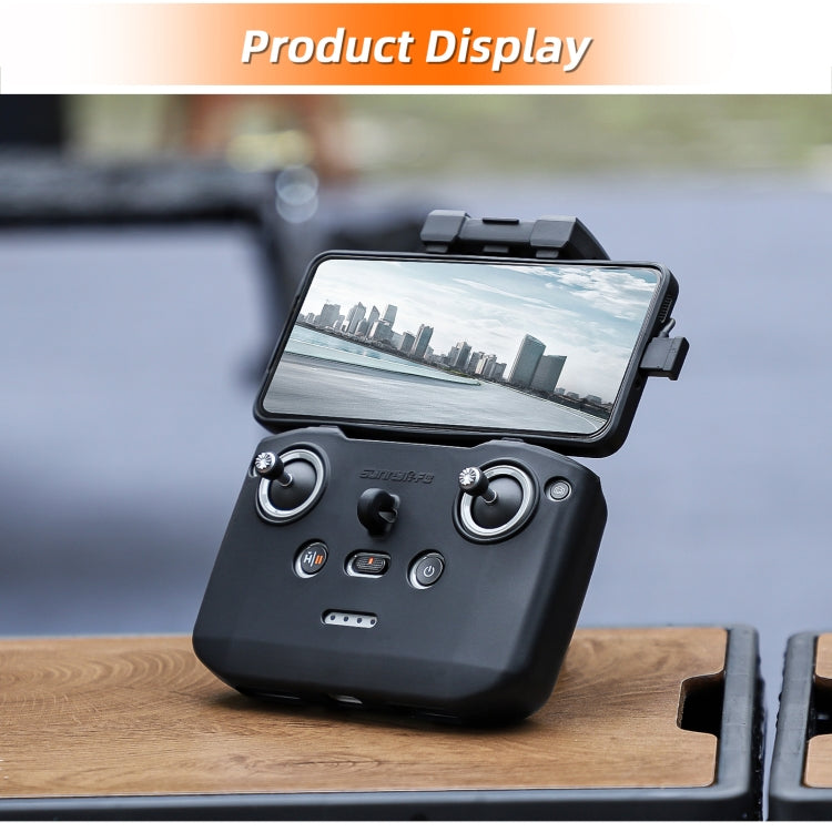 For DJI Neo / Mini 4 Pro / RC-N3 / RC-N2 / RC-N1 Sunnylife Controller Protective Cover Silicone Case with Neck Strap (Black) - free shipping - PMC TechLife - Order now!