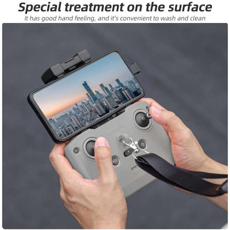 For DJI Neo / Mini 4 Pro / RC-N3 / RC-N2 / RC-N1 Sunnylife Controller Protective Cover Silicone Case with Neck Strap (Black) - free shipping - PMC TechLife - Order now!