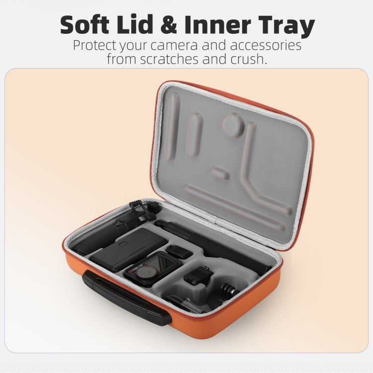 For DJI Osmo Action 5 Pro / 4 / 3 Sunnylife Portable Carrying Case Adventure Combo Bag (Orange) - free shipping - PMC TechLife - Order now!