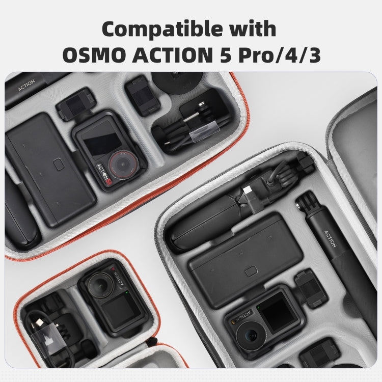 For DJI Osmo Action 5 Pro / 4 / 3 Sunnylife Portable Carrying Case Adventure Combo Bag (Black) - free shipping - PMC TechLife - Order now!