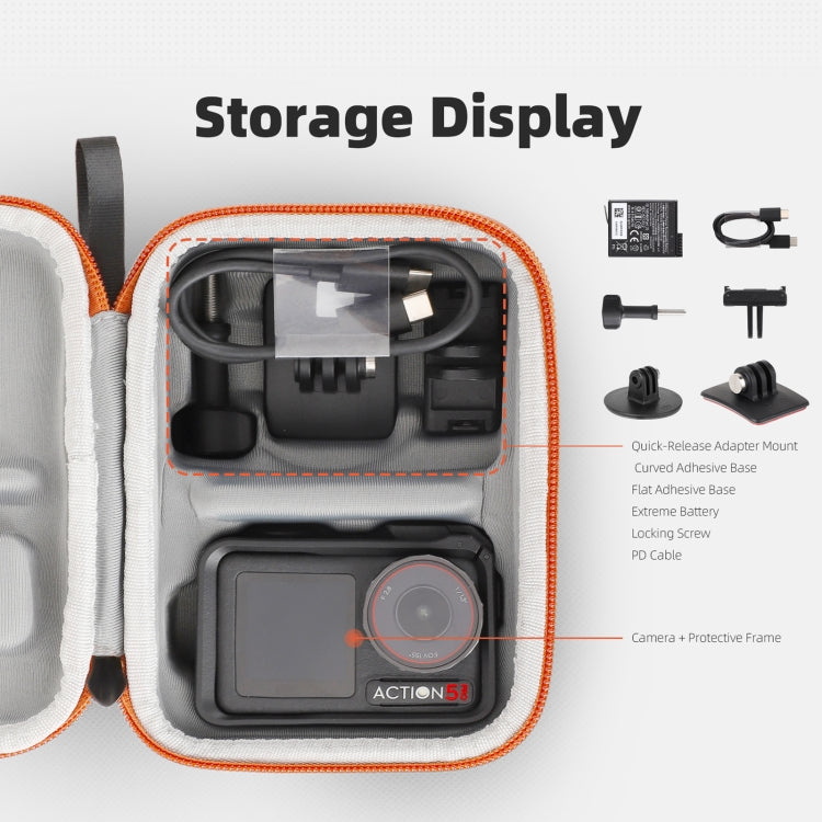 For DJI Osmo Action 5 Pro / 4 / 3 Sunnylife Portable Carrying Case Mini Standard Combo Bag (Black) - free shipping - PMC TechLife - Order now!