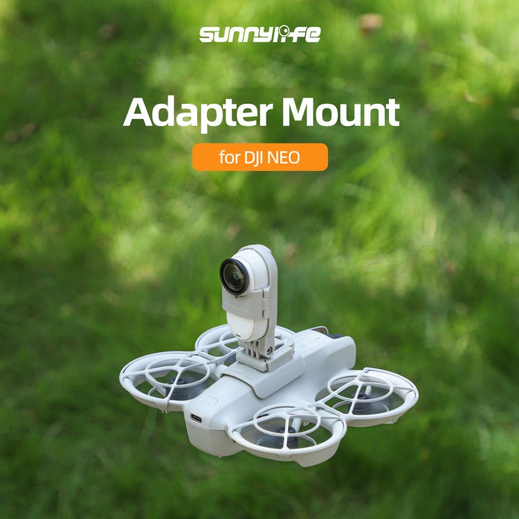 For DJI Neo / Insta360 GO 3S / GO 3 Sunnylife Drone Expansion Mount Action Camera Holder Adapter (Grey) - free shipping - PMC TechLife - Order now!