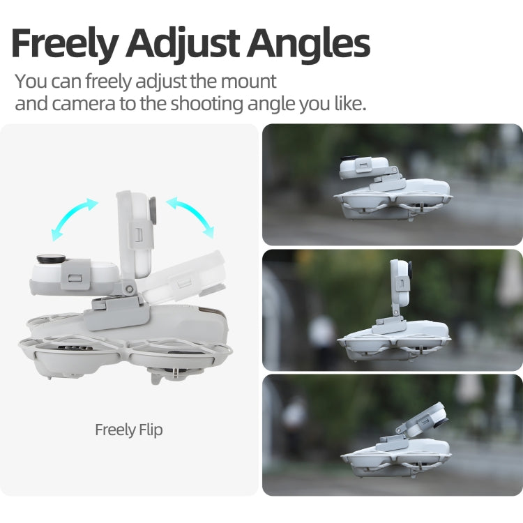 For DJI Neo / Insta360 GO 3S / GO 3 Sunnylife Drone Expansion Mount Action Camera Holder Adapter (Grey) - free shipping - PMC TechLife - Order now!
