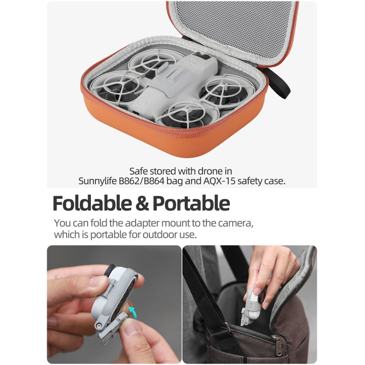 For DJI Neo / Insta360 GO 3S / GO 3 Sunnylife Drone Expansion Mount Action Camera Holder Adapter (Grey) - free shipping - PMC TechLife - Order now!
