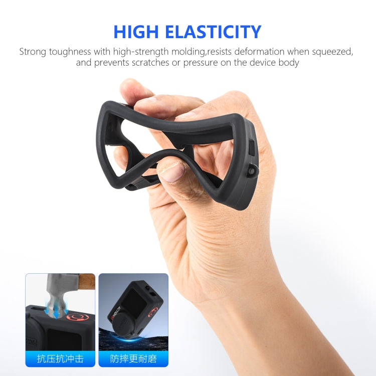 For DJI Osmo Action 5 Pro STARTRC Silicone Protective Case with Lens Cover (Black) - free shipping - PMC TechLife - Order now!
