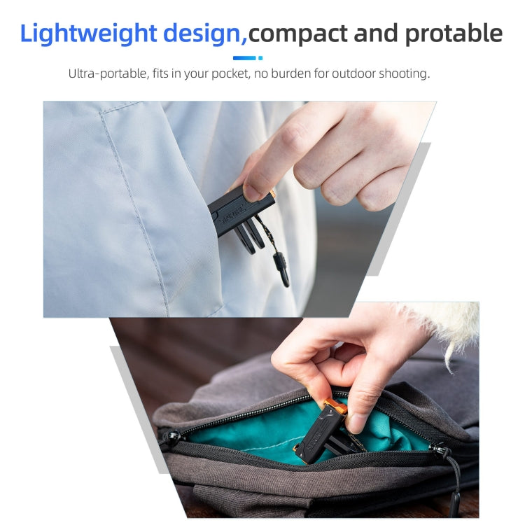 For DJI Osmo Action 5 Pro / 4 / 3 STARTRC Plastic Quick Adapter Magnetic Extension Bracket (Black) - free shipping - PMC TechLife - Order now!