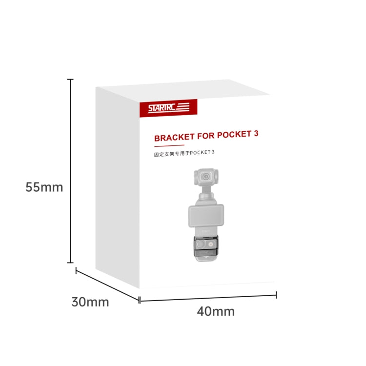 For DJI OSMO Pocket 3 STARTRC Expansion Bracket Fixed Plastic Frame (Black) - Mount & Holder by STARTRC | Online Shopping South Africa | PMC TechLife | Buy Now Pay Later Mobicred