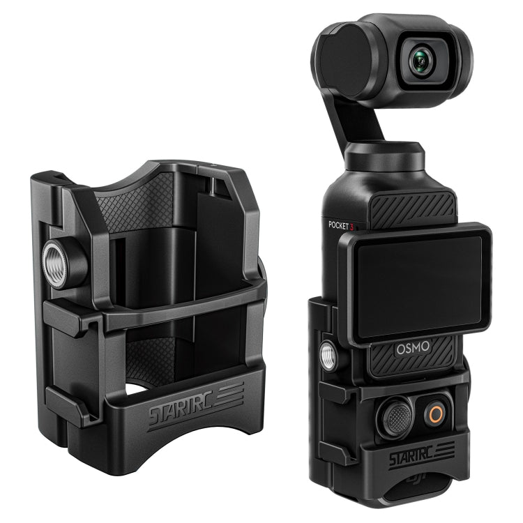 For DJI OSMO Pocket 3 STARTRC Multifunctional Fixed Mount Expansion Adapter Bracket (Black) - Mount & Holder by STARTRC | Online Shopping South Africa | PMC Jewellery | Buy Now Pay Later Mobicred