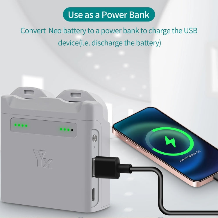 For DJI Neo XY 2-Channel Battery Charger Battery Charge Manager (Grey) - free shipping - PMC TechLife - Order now!