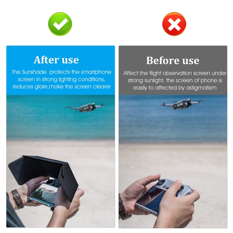 STARTRC Foldable Controller Sunshade for DJI Mini 3 Pro Remote Controller (Black) - free shipping - PMC TechLife - Order now!