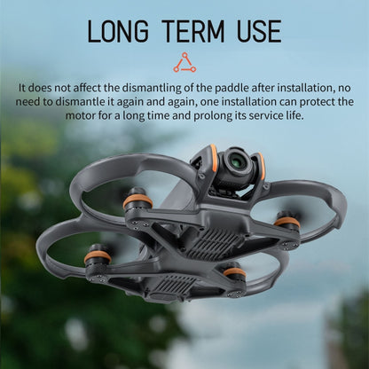 Fr DJI Avata 2 STARTRC Motor Protective Cover (Black+Orange) - Other by STARTRC | Online Shopping South Africa | PMC Jewellery | Buy Now Pay Later Mobicred