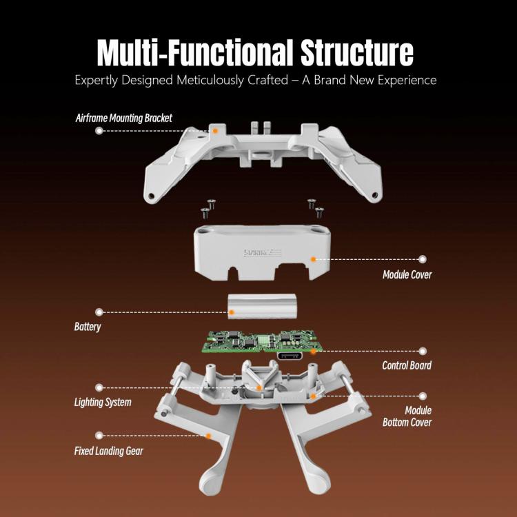 For DJI Flip STARTRC LED Light Folding Heightened Landing Gear Training Rack - free shipping - PMC TechLife - Order now!