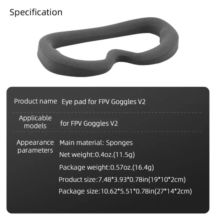 For DJI FPV Goggles V2  BRDRC Flying Glasses Protector Eyecups (Dark Grey) - free shipping - PMC TechLife - Order now!