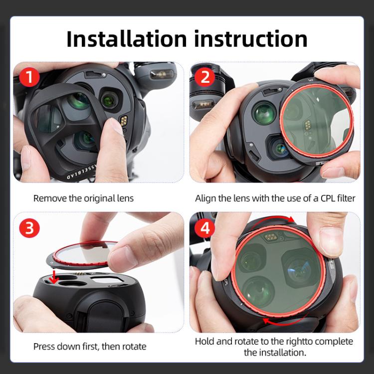 For DJI Mavic 4 Pro STARTRC CPL Lens Filter - free shipping - PMC TechLife - Order now!
