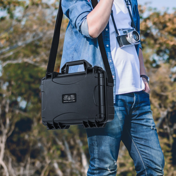 For DJI Neo STARTRC Waterproof PP Suitcase Shoulder Storage Box (Black) - free shipping - PMC TechLife - Order now!