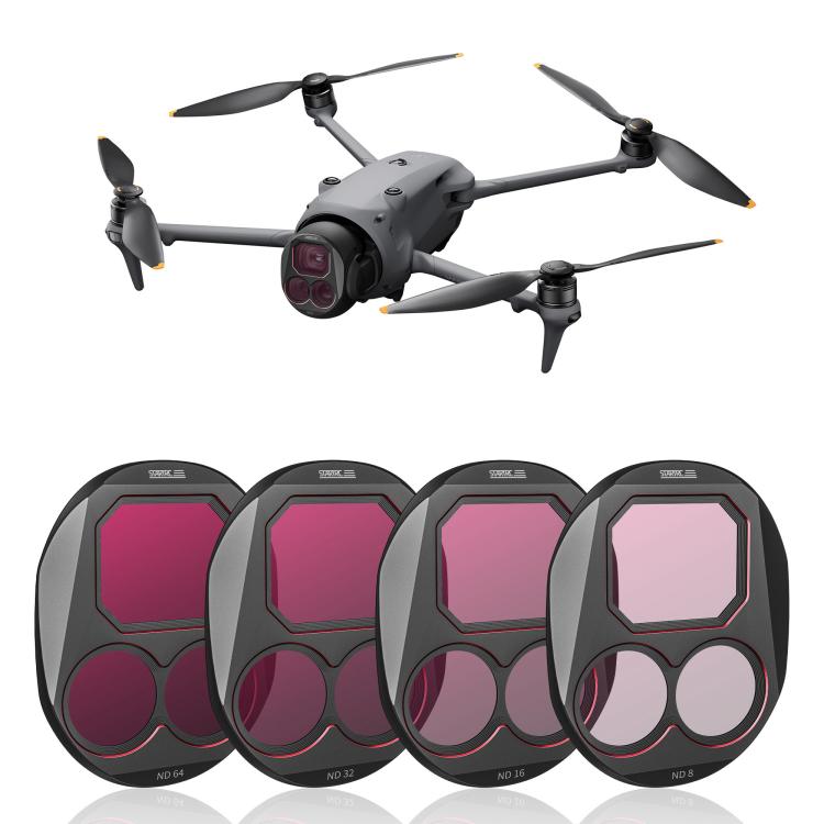 For DJI Mavic 4 Pro STARTRC 4 in 1 ND8 ND16 ND32 ND64 Lens Filter Kit - free shipping - PMC TechLife - Order now!