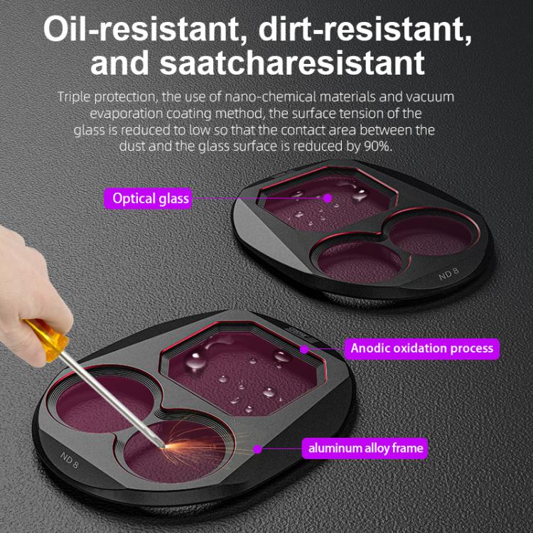 For DJI Mavic 4 Pro STARTRC 4 in 1 ND8 ND16 ND32 ND64 Lens Filter Kit - free shipping - PMC TechLife - Order now!