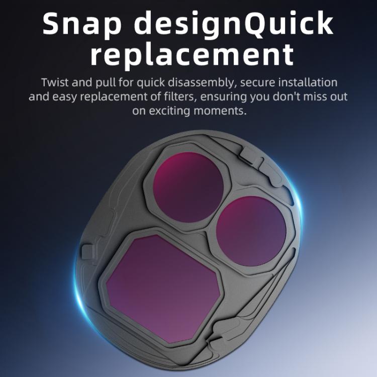 For DJI Mavic 4 Pro STARTRC 4 in 1 ND8 ND16 ND32 ND64 Lens Filter Kit - free shipping - PMC TechLife - Order now!