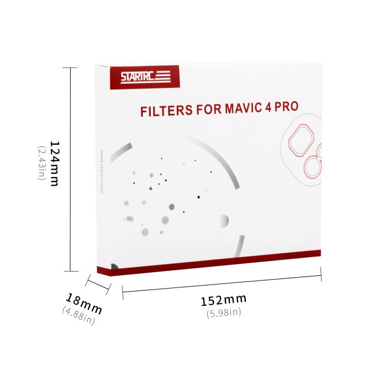 For DJI Mavic 4 Pro STARTRC 4 in 1 ND8 ND16 ND32 ND64 Lens Filter Kit - free shipping - PMC TechLife - Order now!
