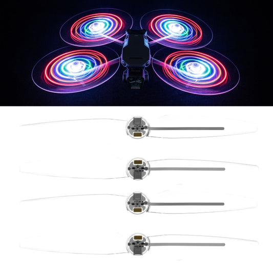 For DJI Mavic 3 Pro STARTRC 2 Pairs Color LED Flash Lamp Low Noise Propellers (Transparent) - DIY Propeller by STARTRC | Online Shopping South Africa | PMC Jewellery | Buy Now Pay Later Mobicred